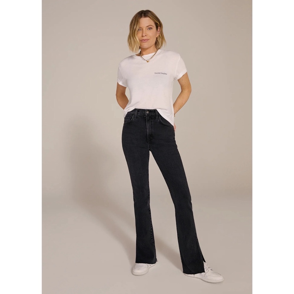 Favorite Daughter The Valentina‎ Super High Rise Cigarette Shortie Jeans Boulder